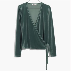 Madewell | Ballet Velvet Wrap Top